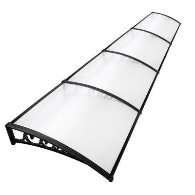 NNEDSZ Window Door Awning Door Canopy Patio UV Sun Shield WHITE 1mx4m DIY-0