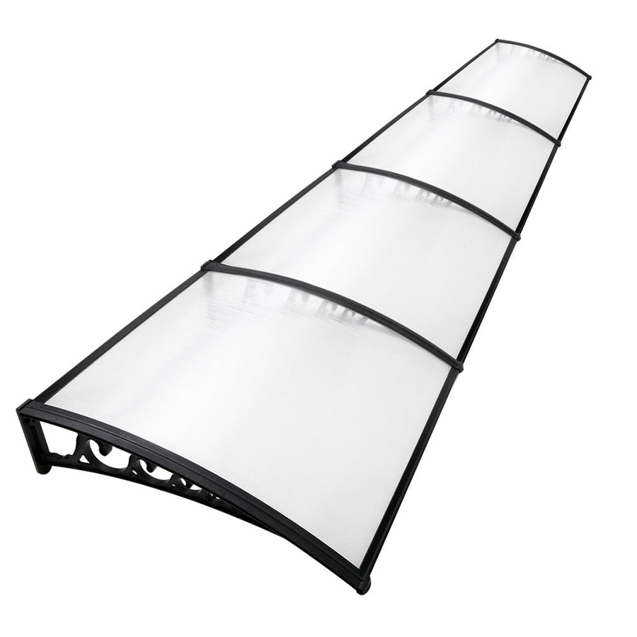 NNEDSZ Window Door Awning Door Canopy Patio UV Sun Shield WHITE 1mx4m DIY-0