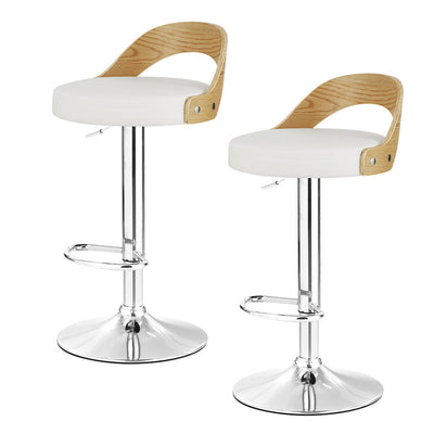 NNEDSZ Bar Stools Kitchen Gas Lift Wooden Stool Metal Barstools White Swivel-0
