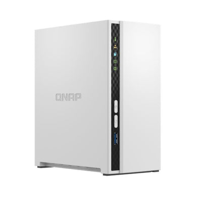 QNAP TS-233 2 Bay NAS ARM 4-core Cortex-A55 2.0GHz processor 2GB Hot-swappable 1xGbE WOL 2xUSB2.0 1xUSB3.2 FAN 2