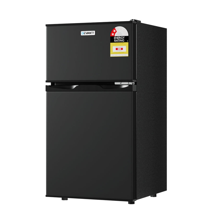 NNEDSZ 80L Bar Fridge Mini Freezer Refrigerator Black-0