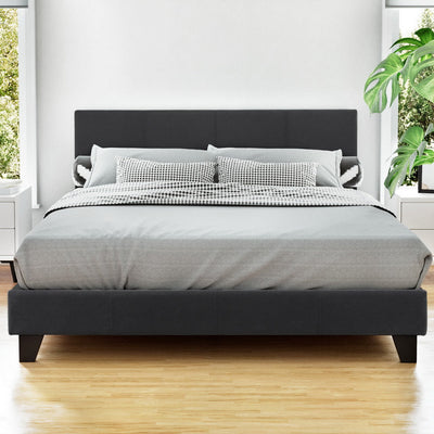 NNEDSZ Artiss Bed Frame Double Size Charcoal NEO-0