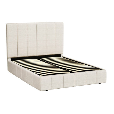 NNEDSZ Bed Frame Queen Size Beige TETTE-0