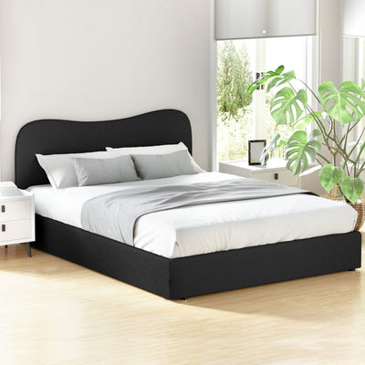 NNEDSZ Artiss Bed Frame Queen Size Boucle DARA-0