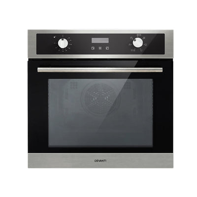 NNEDSZ Electric Built In Wall Oven 80L Convection Grill Ovens Stainless Steel-0