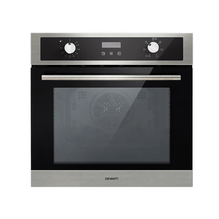 NNEDSZ Electric Built In Wall Oven 80L Convection Grill Ovens Stainless Steel-0