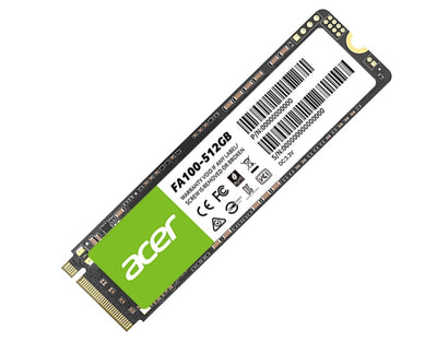 BIWIN ACER FA100-512GB SSD M.2 NVMe PCIe Gen 3*4 Read speed 3300MB/ sWrite Speed 2200MB/s BL.9BWWA.119 - 5 Year Warranty
