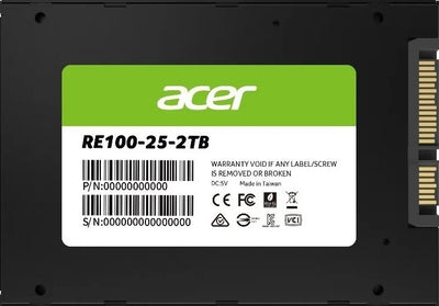 BIWIN ACER RE100-2TB SSD 2.5 SATA lll Writing Speed 503 MB/s Reading Speed 558 MB/s BL.9BWWA.110 -5 Year Warranty