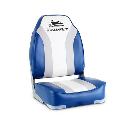 NNEDSZ  2X Folding Boat Seats Seat Marine Seating Set All Weather Swivels-0