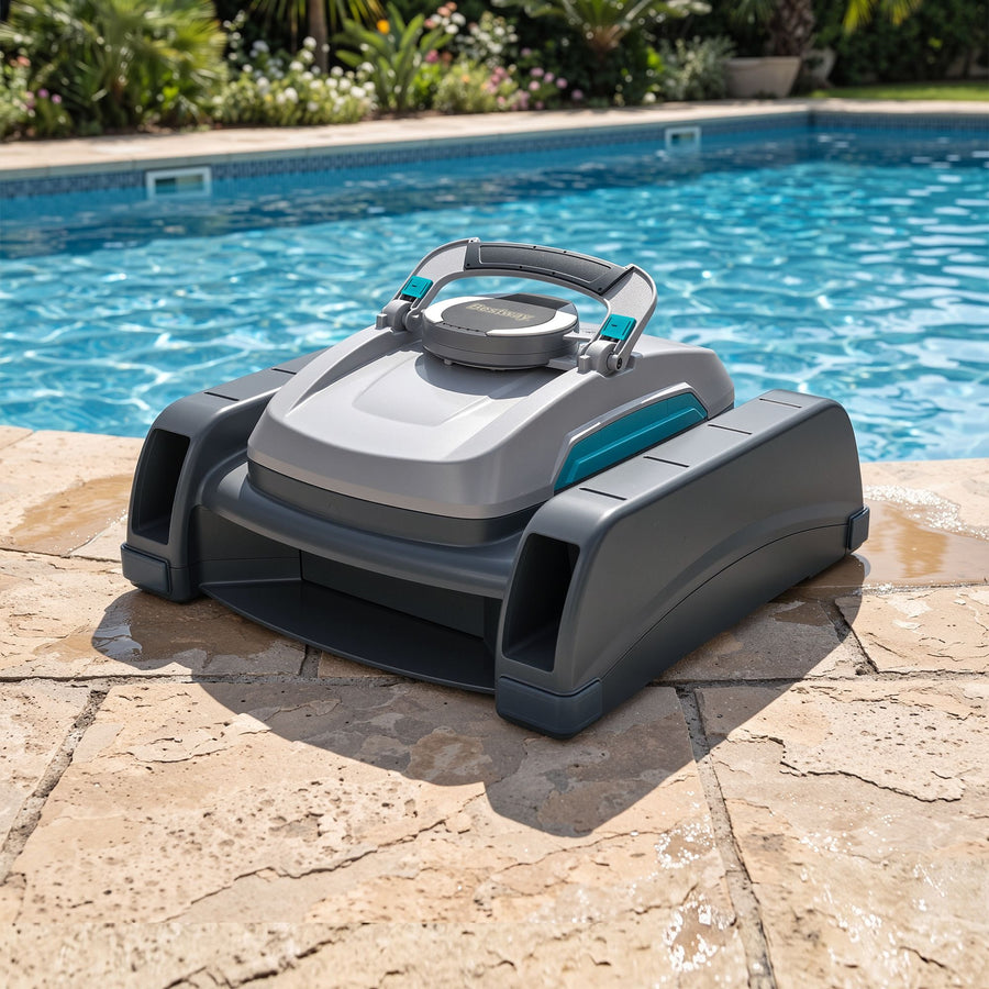 Bestway Robotic Pool Cleaner Automatic Vacuum Surface Skimmer Above Ground 2-in-1