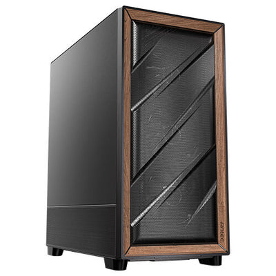 Antec Flux SE ATX, E-ATX, matx, Walnut Wood Trim Solid Side Panel