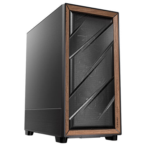 Antec Flux SE ATX, E-ATX, matx, Walnut Wood Trim Solid Side Panel