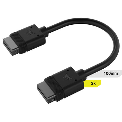 Corsair iCUE LINK Cable, 2x 100mm with Straight connectors