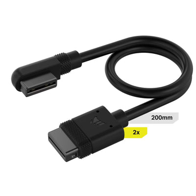 Corsair iCUE LINK Cable, 2x 200mm with Straight/Slim 90° connectors