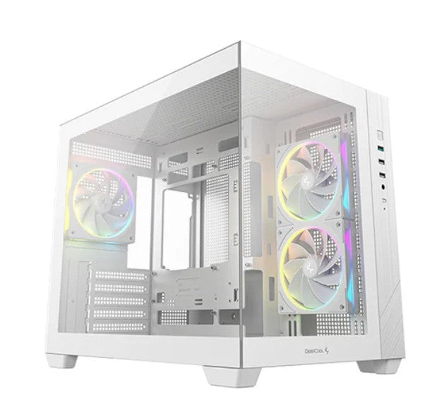 DEEPCOOL CG330 3F WH M-ATX, Support BTF back-plug motherboard
