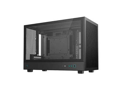 DEEPCOOL CH260 M-ATX Case, Extremely Portable Size，Abundant Airflow Ventilation，Mesh and Glass panels，Up to 360mm
