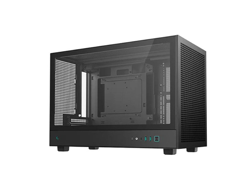 DEEPCOOL CH260 M-ATX Case, Extremely Portable Size，Abundant Airflow Ventilation，Mesh and Glass panels，Up to 360mm
