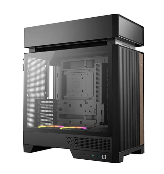 DEEPCOOL CL660 Innovative Compartmentalized Optimized ATX Case. Pre-installed Dual ARGB Fans