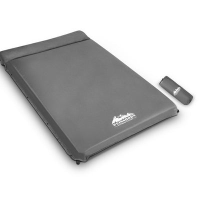 NNEDSZ Double Size Self Inflating Mattress - Grey-0