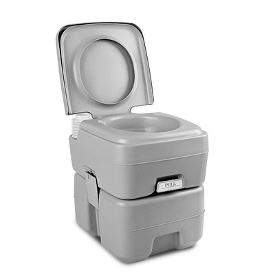 NNEDSZ 20L Portable Outdoor Camping Toilet - Grey-0