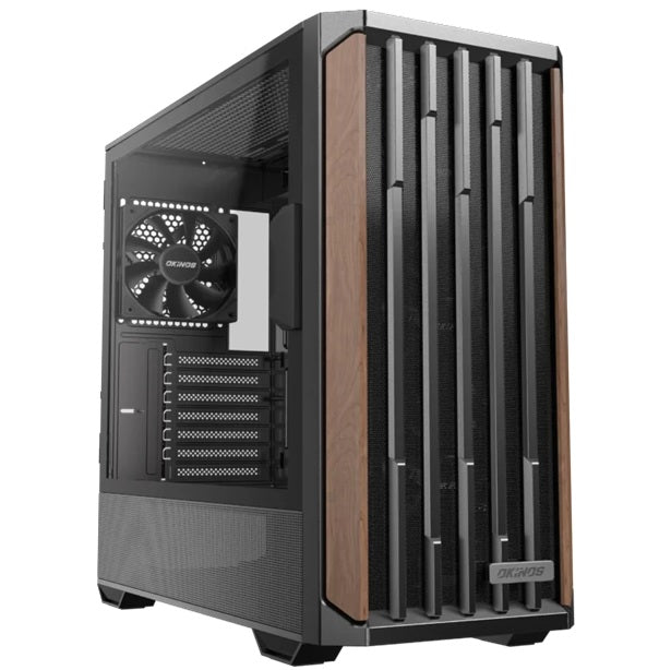 OKINOS Cypress 7 Wood, Mid Tower Gaming PC Case