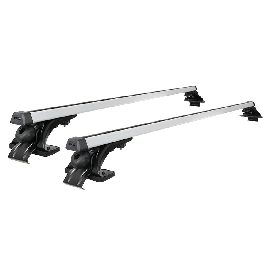 NNEDSZ Universal Car Roof Rack 1450mm Cross Bars Aluminium Silver Adjustable Brackets Carrier 90kg-0