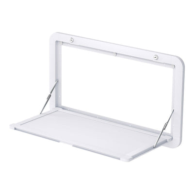 NNEDSZ Caravan Table 800 x 450mm Folding Lockable White-0