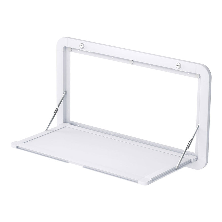 NNEDSZ Caravan Table 800 x 450mm Folding Lockable White-0