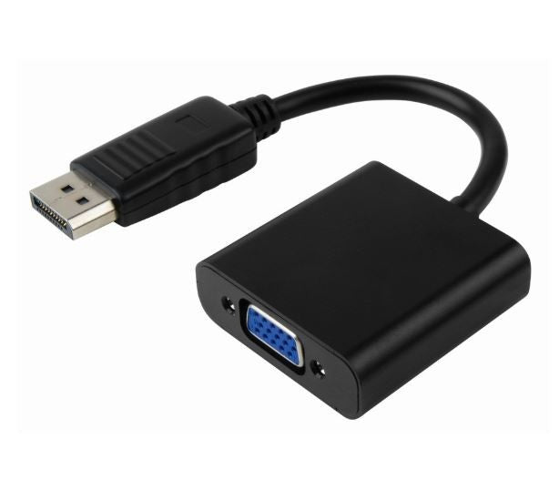 8ware DisplayPort DP to VGA Adapter Converter Cable 20cm - Male to Female for Desktop Computer Laptop PC Monitor