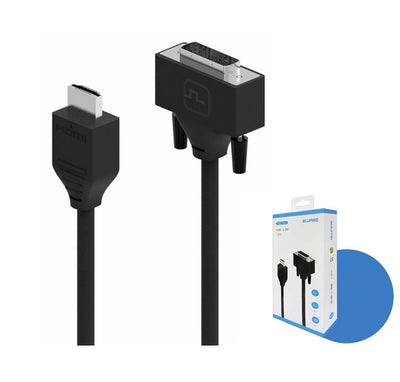 8ware Pro Series 2M HDMI to DVI cable Male to Male Nickel plated high performance 30AWG OD6.0 Copper PVC TPE