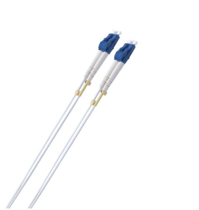8ware 2m LC-LC OS2 Single Mode Dual-Core Fibre / Fiber Optic Cable UPC Duplex Armoured Low Smoke Zero Halogen