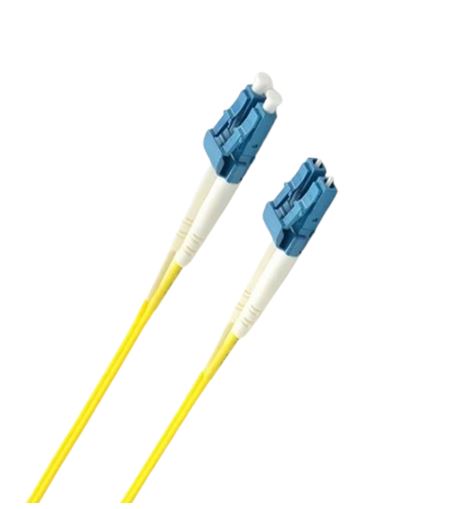 8ware 1m LC-LC OS2 Single Mode Dual-Core Fibre / Fiber Optic Cable UPC Duplex Armoured Low Smoke Zero Halogen