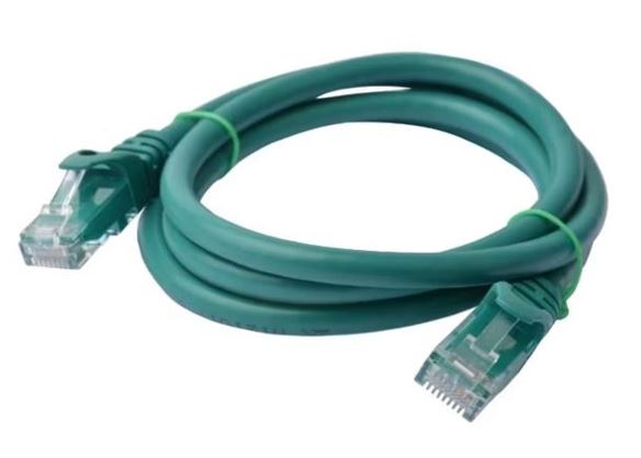 8ware CAT6 Cable 0.25m - Green Premium RJ45 Ethernet Network LAN UTP Patch Cord 26AWG CU Jacket