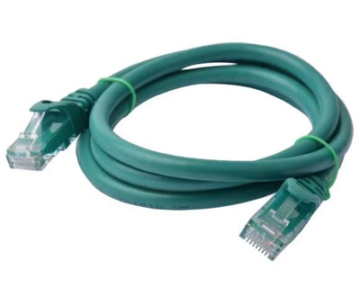 8ware CAT6 Cable 1m - Green Premium RJ45 Ethernet Network LAN UTP Patch Cord 26AWG CU Jacket