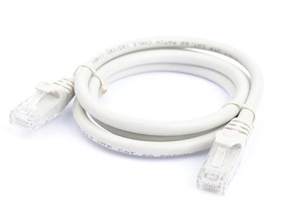 8ware CAT6 Cable 1m - Grey Premium RJ45 Ethernet Network LAN UTP Patch Cord 26AWG CU Jacket