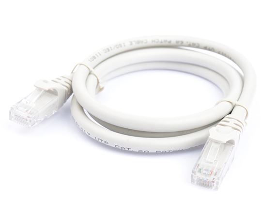 8ware CAT6 Cable 1m - Grey Premium RJ45 Ethernet Network LAN UTP Patch Cord 26AWG CU Jacket
