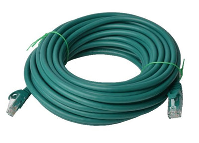 8ware CAT6 Cable 20m - Green Premium RJ45 Ethernet Network LAN UTP Patch Cord 26AWG CU Jacket