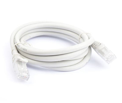 8ware CAT6 Cable 2m - Grey Premium RJ45 Ethernet Network LAN UTP Patch Cord 26AWG CU Jacket