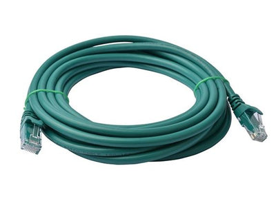 8ware CAT6 Cable 50m - Green Premium RJ45 Ethernet Network LAN UTP Patch Cord 26AWG CU Jacket