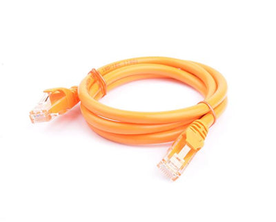 8ware CAT6A Cable 1.5m - Orange Color RJ45 Ethernet Network LAN UTP Patch Cord Snagless