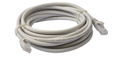 8ware CAT6A Cable 15m - Grey Color RJ45 Ethernet Network LAN UTP Patch Cord Snagless