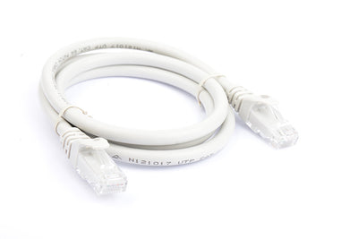 8ware CAT6A Cable 1m - Grey Color RJ45 Ethernet Network LAN UTP Patch Cord Snagless