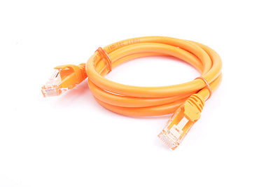 8ware CAT6A Cable 1m - Orange Color RJ45 Ethernet Network LAN UTP Patch Cord Snagless