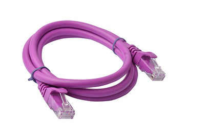 8ware CAT6A Cable 1m - Purple Color RJ45 Ethernet Network LAN UTP Patch Cord Snagless
