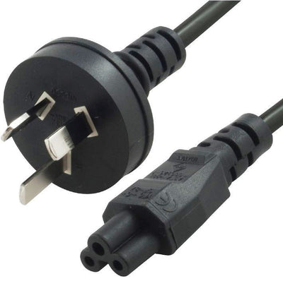 8ware AU Power Lead Cord Cable 1.8m/2m - 3-Pin to Clover Leaf Plug IEC-C5 Mickey Type 240V 7.5A 3-core for Intel