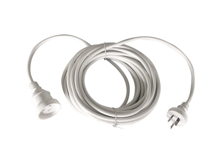 8ware 10m AU Main Power Extension Cord Cable Lead 240V 3-Pin Male to Female