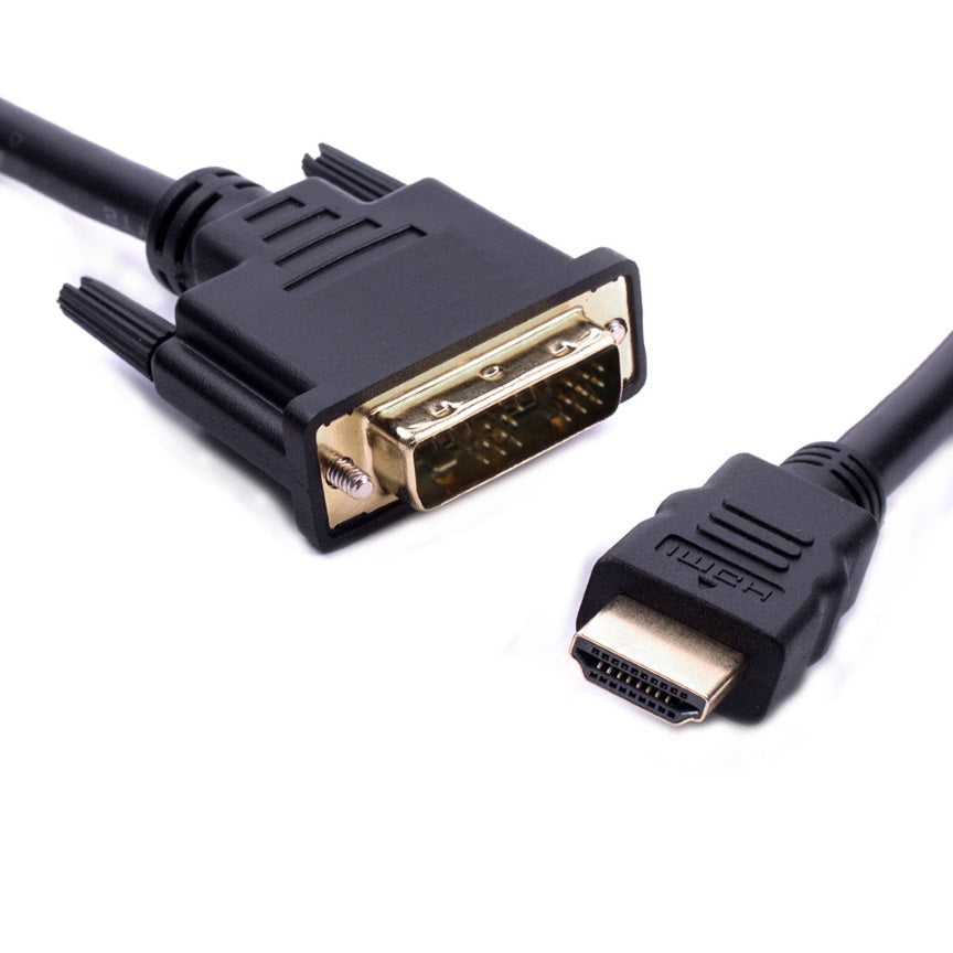 8ware HDMI to DVI-D Adapter Converter Cable 2m - Male to Male 30AWG Gold Plated PVC Jacket for PS4 PS3 Xbox 360