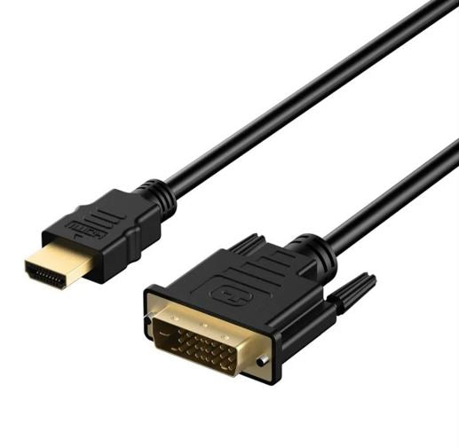 8ware HDMI to DVI-D Adapter Converter Cable 2m - Retail Pack Male to Male 30AWG Gold Plated PVC Jacket for PS4 PS3