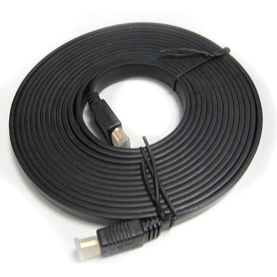 8ware Flat HDMI Cable 5m - V1.4 19pin M-M Male to Male Gold Plated 3D 1080p Full HD High Speed with Ethernet