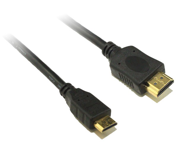 8ware Mini HDMI to HDMI Cable 3m with Ethernet 1.4V 3D HD 1080p Male to Male for Camera Camcorder Mobile Laptop